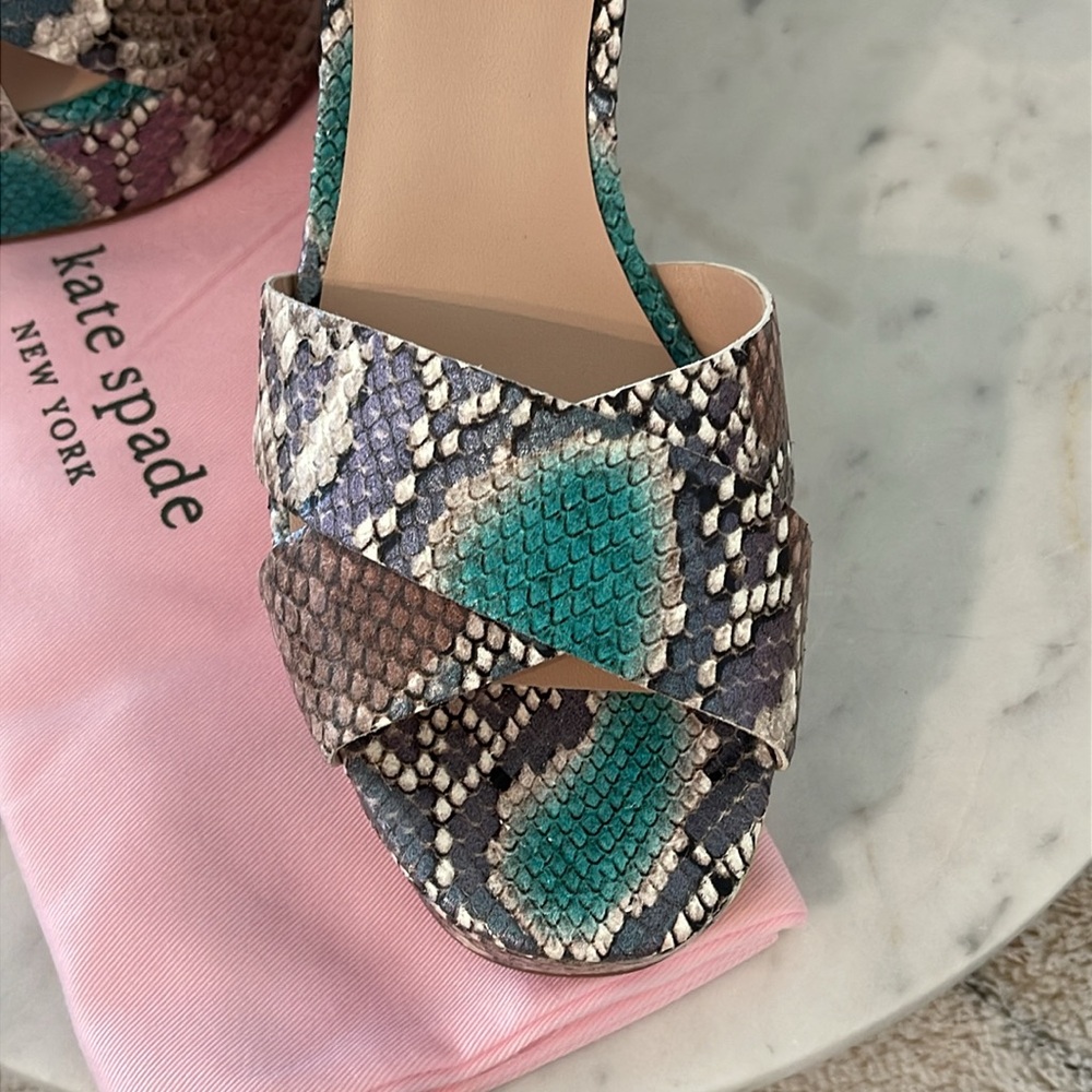 Kate Spade Grace Platform Sandals - Lemon Sorbet (8.5) 🎁😍💗 - Picture 5 of 8